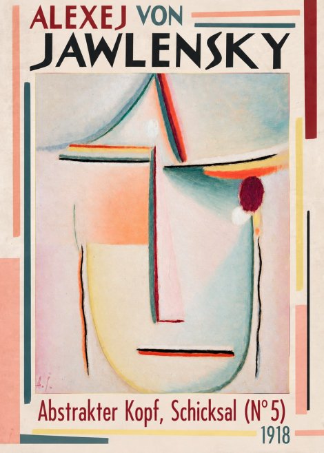 Alexej von Jawlensky Abstrakter Kopf, Schicksal (N°5) No1 - Plakat