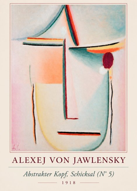 Alexej von Jawlensky Abstrakter Kopf, Schicksal (N°5) No2 - Plakat