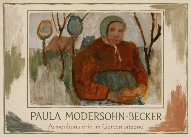 Paula Modersohn-Becker Armenhäuslerin Im Garten Sitzend No1 - Plakat
