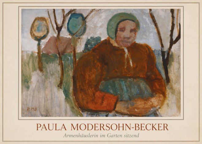 Paula Modersohn-Becker Armenhäuslerin Im Garten Sitzend No3 - Plakat