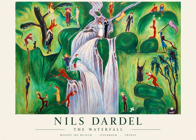 Nils Dardel The Waterfall No1 - Plakat