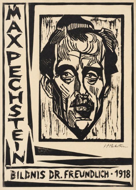 Max Pechstein Bildnis Dr. Freundlich • 1918 No2 - Plakat