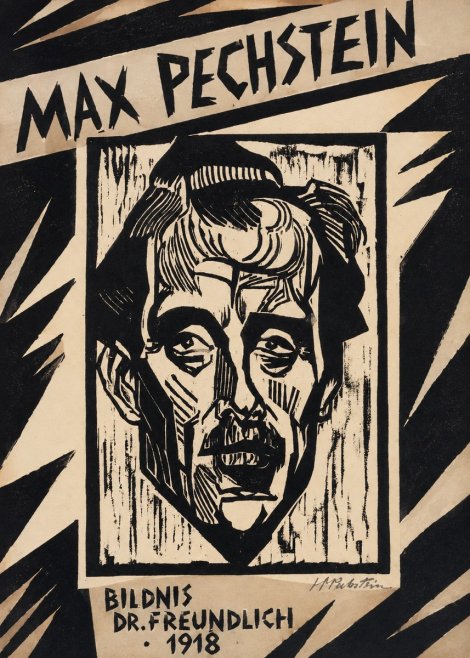 Max Pechstein Bildnis Dr. Freundlich • 1918 No4 - Plakat
