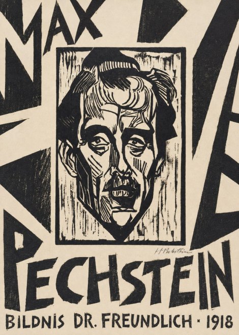 Max Pechstein Bildnis Dr. Freundlich • 1918 No6 - Plakat