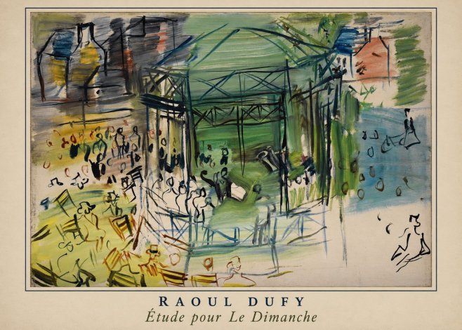 Raoul Dufy Étude Pour Le Dimanche No4 - Plakat