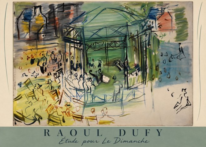 Raoul Dufy Étude Pour Le Dimanche No6 - Plakat
