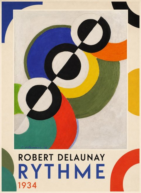 Robert Delaunay Rythme, 1934 No4 - Plakat
