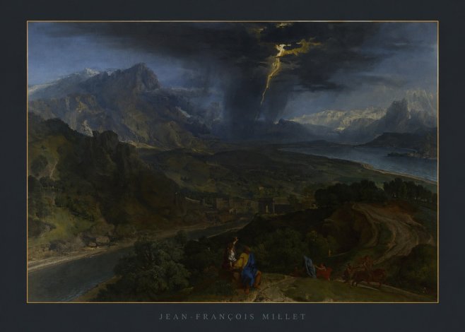 Jean-François Millet The Thunderbolt No6 - Plakat
