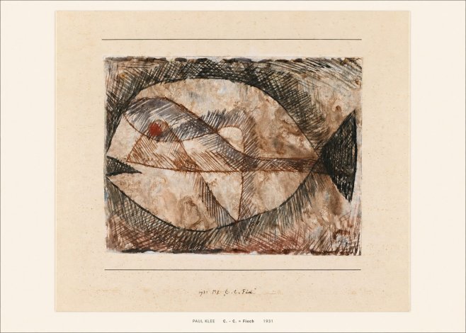Paul Klee C. - C. = Fisch No5 - Plakat