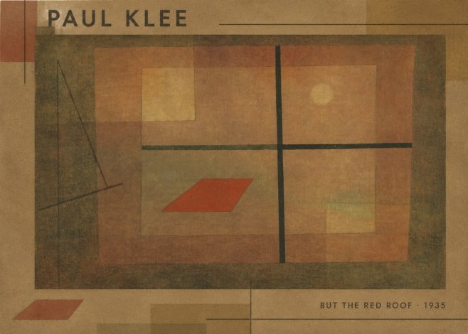 Paul Klee But the Red Roof No6 - Plakat