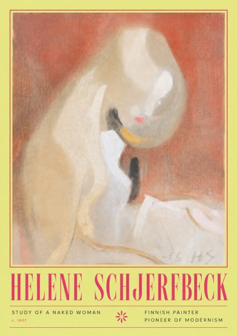 Helene Schjerfbeck Study of a Naked Woman No4 - Plakat
