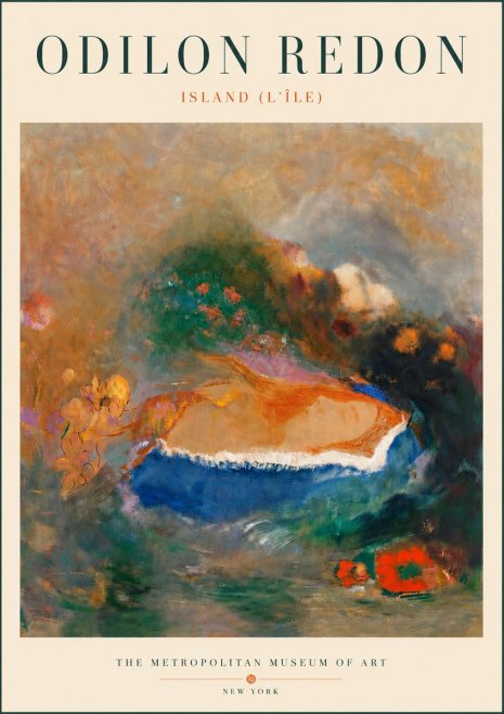 Odilon Redon Island (L'île) No6 - Plakat