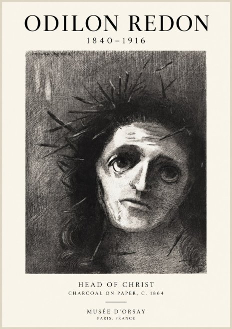 Odilon Redon Head of Christ I No1 - Plakat