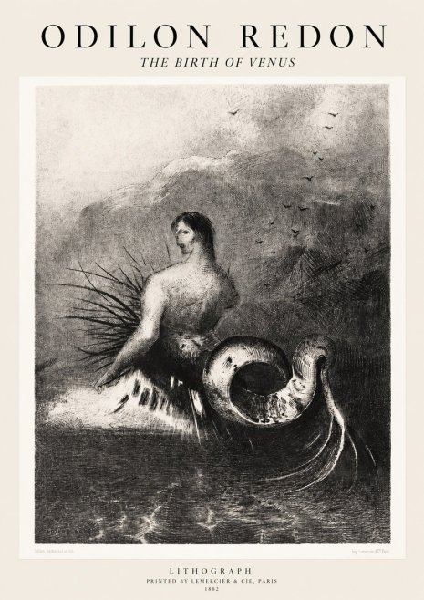 Odilon Redon The Birth of Venus No1 - Plakat