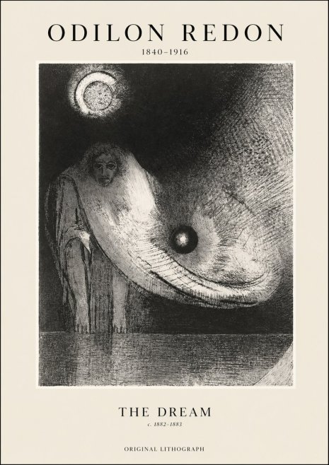 Odilon Redon The Dream No1 - Plakat