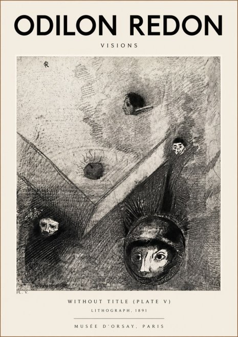 Odilon Redon Without Title (Plate V) No2 - Plakat