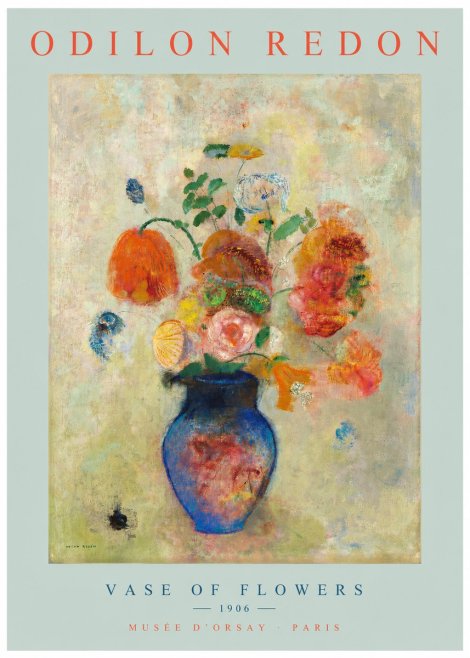 Odilon Redon Vase of Flowers No2 - Plakat