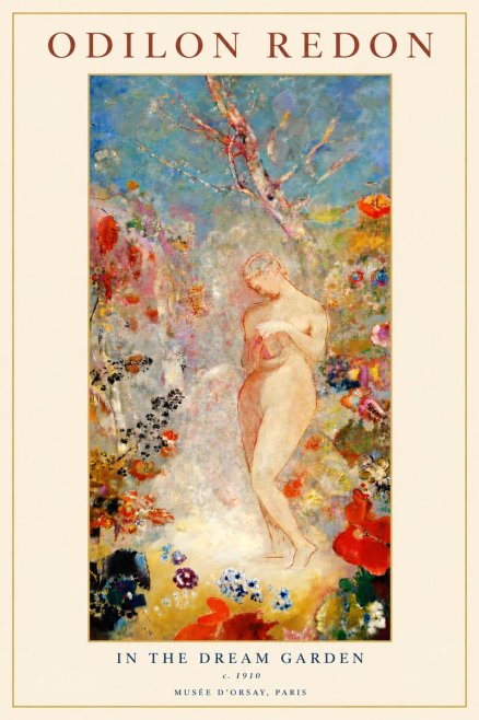 Odilon Redon In the Dream Garden No3 - Plakat