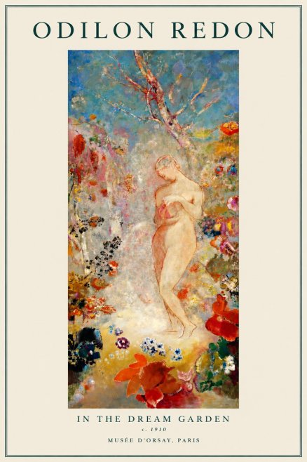 Odilon Redon In the Dream Garden No5 - Plakat