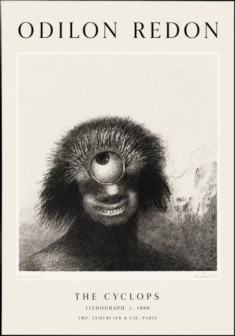 Odilon Redon The Cyclops II No1 - Plakat