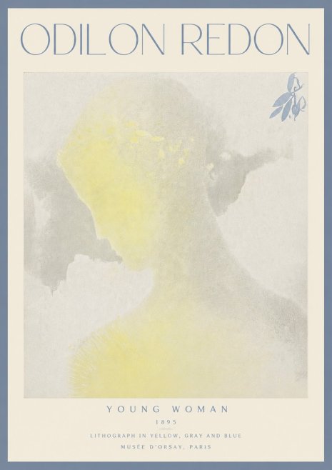 Odilon Redon Young Woman No4 - Plakat