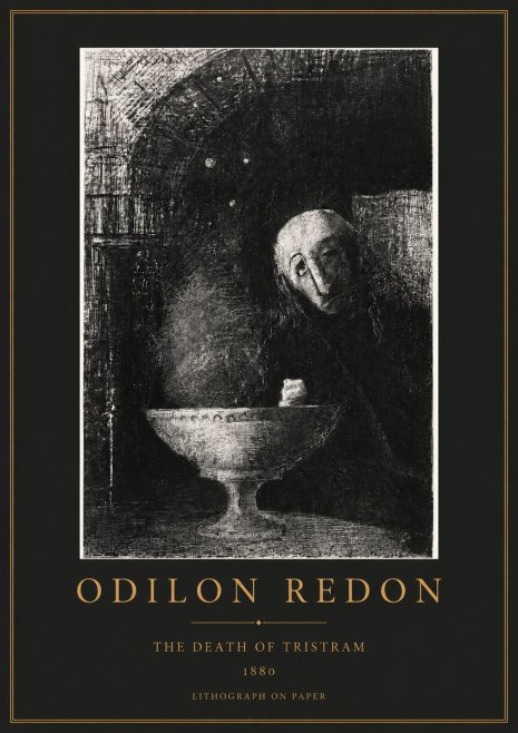 Odilon Redon The Death of Tristram No2 - Plakat