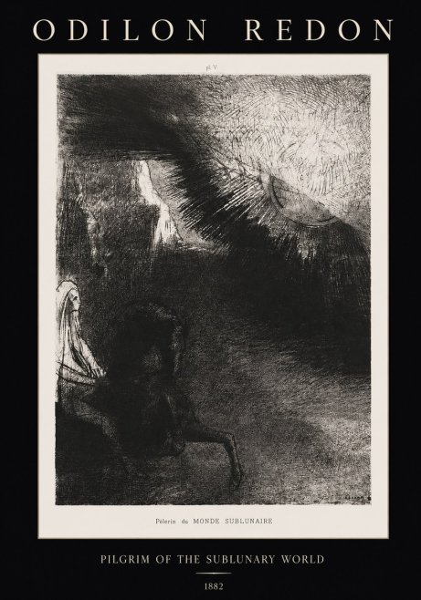 Odilon Redon Pèlerin Du Monde Sublunaire No1 - Plakat