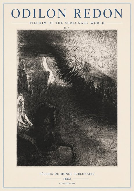 Odilon Redon Pèlerin Du Monde Sublunaire No3 - Plakat