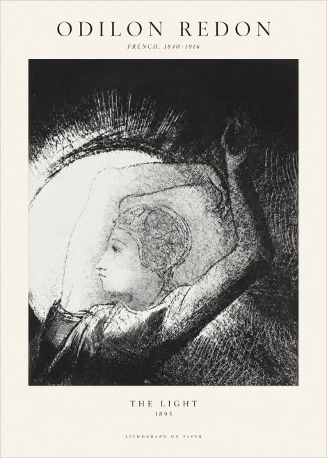 Odilon Redon The Light No1 - Plakat