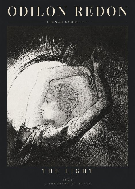 Odilon Redon The Light No3 - Plakat