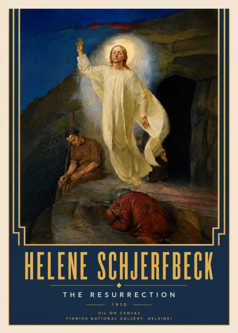 Helene Schjerfbeck The Resurrection No4 - Plakat