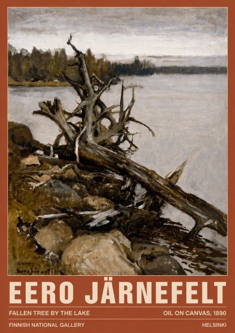 Eero Järnefelt Fallen Tree by the Lake No5 - Plakat