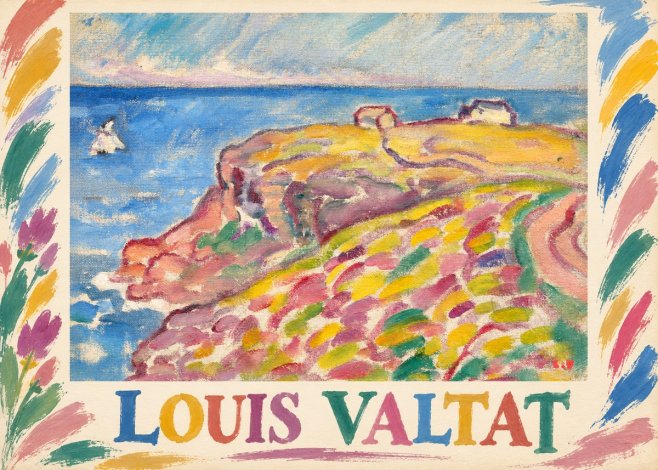 Louis Valtat Coastal Landscape with Bather No1 - Plakat