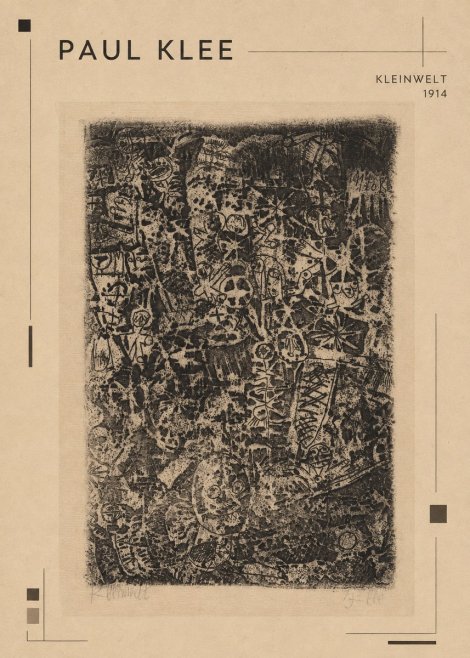 Paul Klee Kleinwelt No1 - Plakat