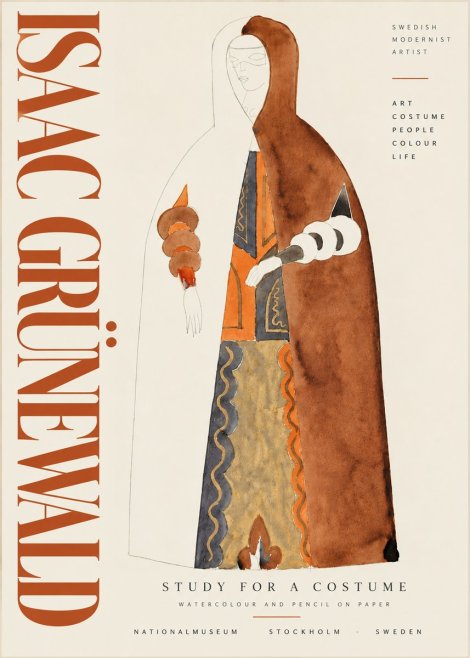 Isaac Grünewald Study for a Costume I No6 - Plakat