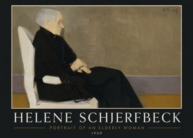 Helene Schjerfbeck Portrait of an Elderly Woman No6 - Plakat