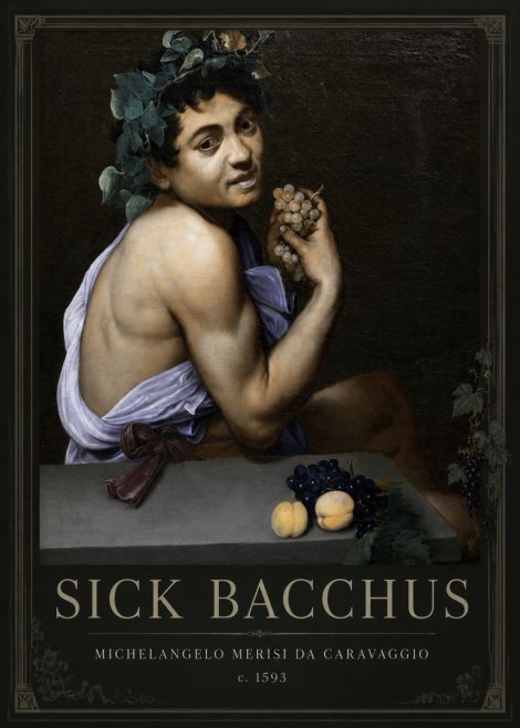 Michelangelo Merisi da Caravaggio Sick Bacchus No1 - Plakat