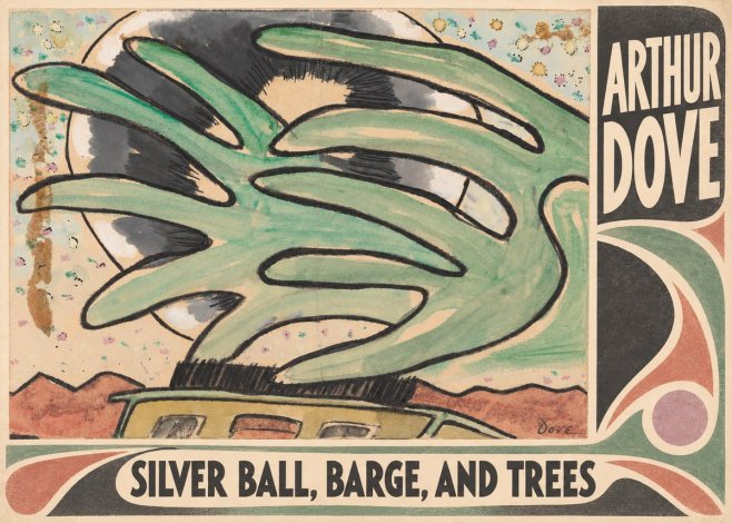 Arthur Dove Silver Ball, Barge, and Trees No3 - Plakat