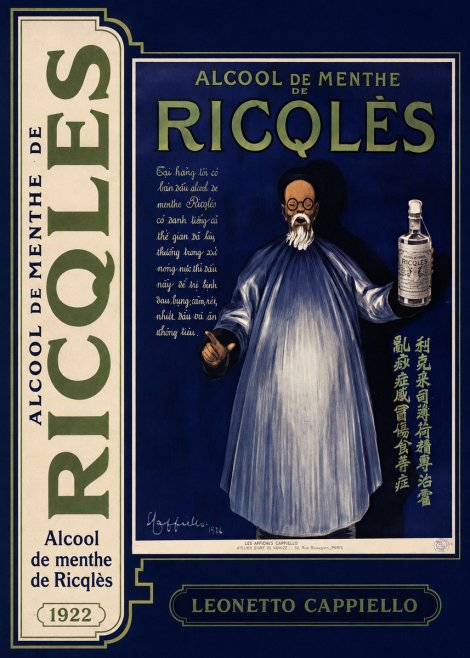 Leonetto Cappiello Alcool De Menthe De Ricqlès II No5 - Plakat