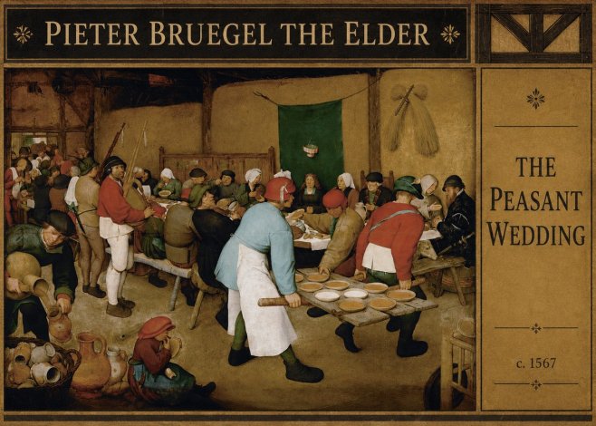 Pieter Bruegel The Peasant Wedding IV No4 - Plakat