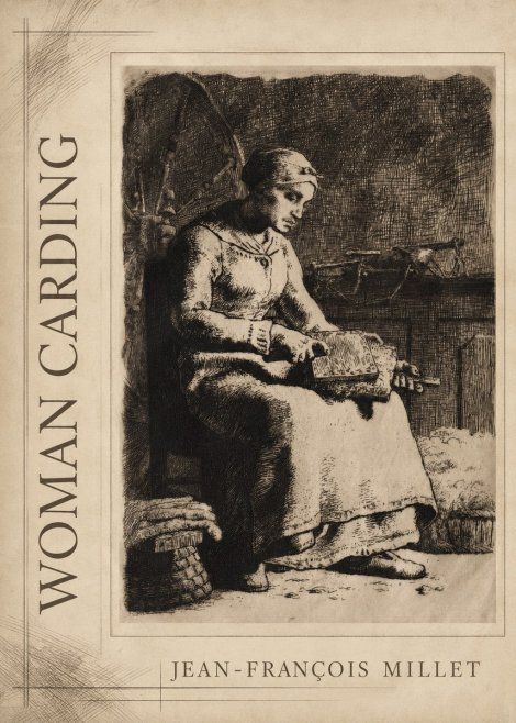 Jean-François Millet Woman Carding No2 - Plakat