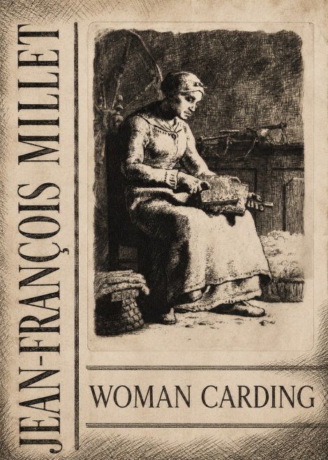 Jean-François Millet Woman Carding No4 - Plakat