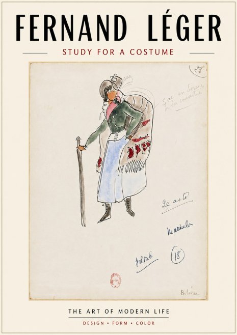 Fernand Léger Study for a Costume No4 - Plakat