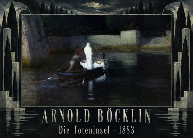 Arnold Böcklin Die Toteninsel III No5 - Plakat