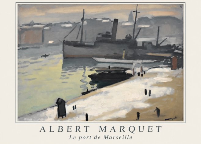 Albert Marquet Le Port De Marseille I No1 - Plakat