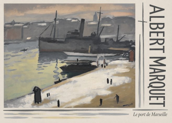Albert Marquet Le Port De Marseille I No3 - Plakat