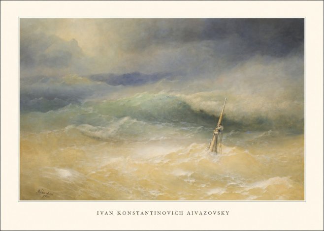 Ivan Konstantinovich Aivazovsky Shipwreck Scene No2 - Plakat