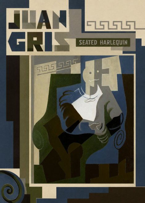Juan Gris Seated Harlequin No3 - Plakat