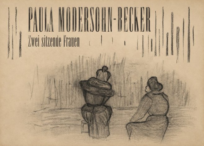 Paula Modersohn-Becker Zwei Sitzende Frauen No4 - Plakat