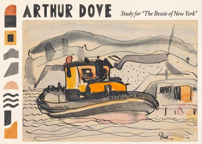 Arthur Dove Study for "the Bessie of New York" No6 - Plakat